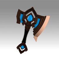 World Of Warcraft Shadowlands Axe Bastion Cosplay weapon prop