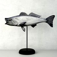 George Strunk Handmade Wooden Fish Sculpture