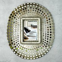 Peacock Honeycomb Mirror