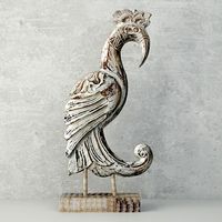 Wood sculpture Noble Cendrawasih