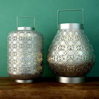 Silver Lace Lanterns