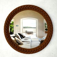 Braided Jute Accent Mirror
