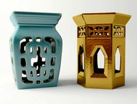 Ceramic garden stools