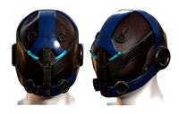 Gas mask helmet protection scifi