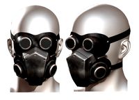 Gas mask helmet scifi futuristic