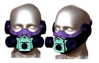 Gas mask helmet scifi futuristic