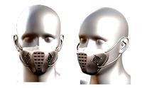 Gas mask respirator plastic safety helmet
