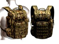 Backpack military combat 3d