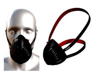 Gas mask protection isolated