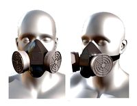 Gas mask helmet 3d safety plastic