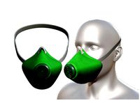 Gas mask protection isolated leather