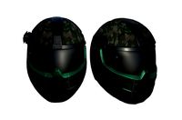 Helmet scifi military combat 3d model low poly human