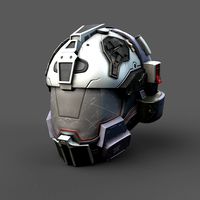 Helmet scifi military combat ver4
