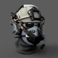 Helmet combat military Scifi ver 5