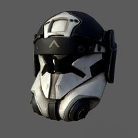 Helmet scifi military combat 3d model ver2