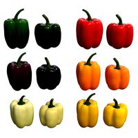 Bell Peppers Collection - 6 colors 12 model PBR