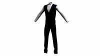Tuxedo Set 001 (Cloth + Vest + Pants) PBR 8K