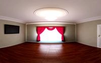 Empty Room 002 + Curtain