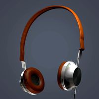 Leather Steel Headphones