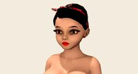 Animated Pin-Up Girl Nude Version
