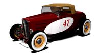Hot Rod Roadster With Roof