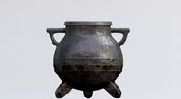 Cauldron Medieval wtih pbr textures