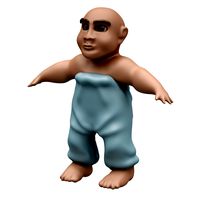 Child 001 LOWPOLY - TOPOLOGY (Not Rigged)