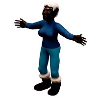 Female 001 (Cartoon Character/Not Rigged)