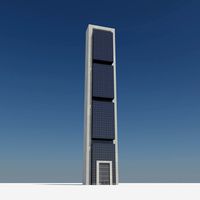 Low Poly City Collection - Building Tile 4 - Futuristic Modern Skyscraper Square Office Apartment
