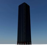 Low Poly City Collection - Building Tile 2 - Modern Office Skyscraper Tower