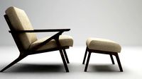 armchair obj