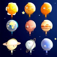 Cartoon Planets