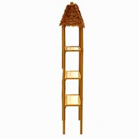 Bamboo shelf showcase wood