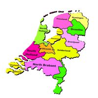 netherlands province map