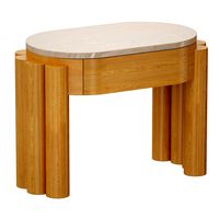 Oasis Oval Wood End Table