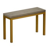 Parsons Concrete Brass Console