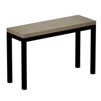 Parsons Concrete Dark Steel Console