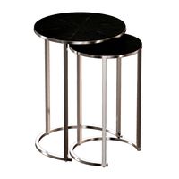 Keya Nesting Accent Tables Stainless Steel