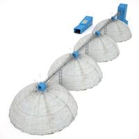 Grain silos 3D Model
