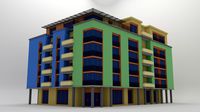 Low Poly Generic Apartment Building