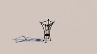 Forged stand for umbrellas and walking sticks model