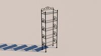 Forged bookcase