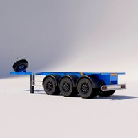 Container carrier semitrailers