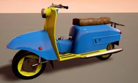Low poly Scooter clean
