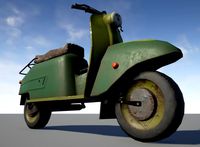 Low poly Scooter