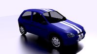 Hatchback low poly