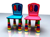 Children"s Chair Zodiac Symbol Gemini