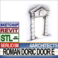 Renaissance Doric Door E Revit STL Printable