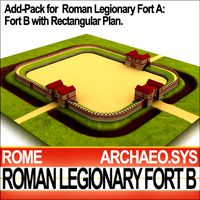 Roman Legionary Fort B Add Pack Fort A Rectangular Plan