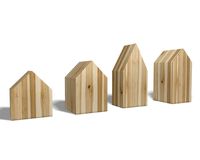 Miniature Wooden Houses - Decoration